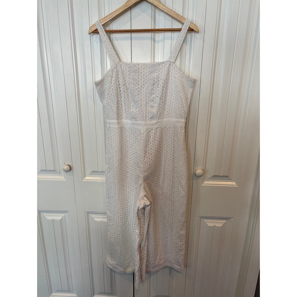 Banana Republic White Lqce Jumpsuit Size 12
